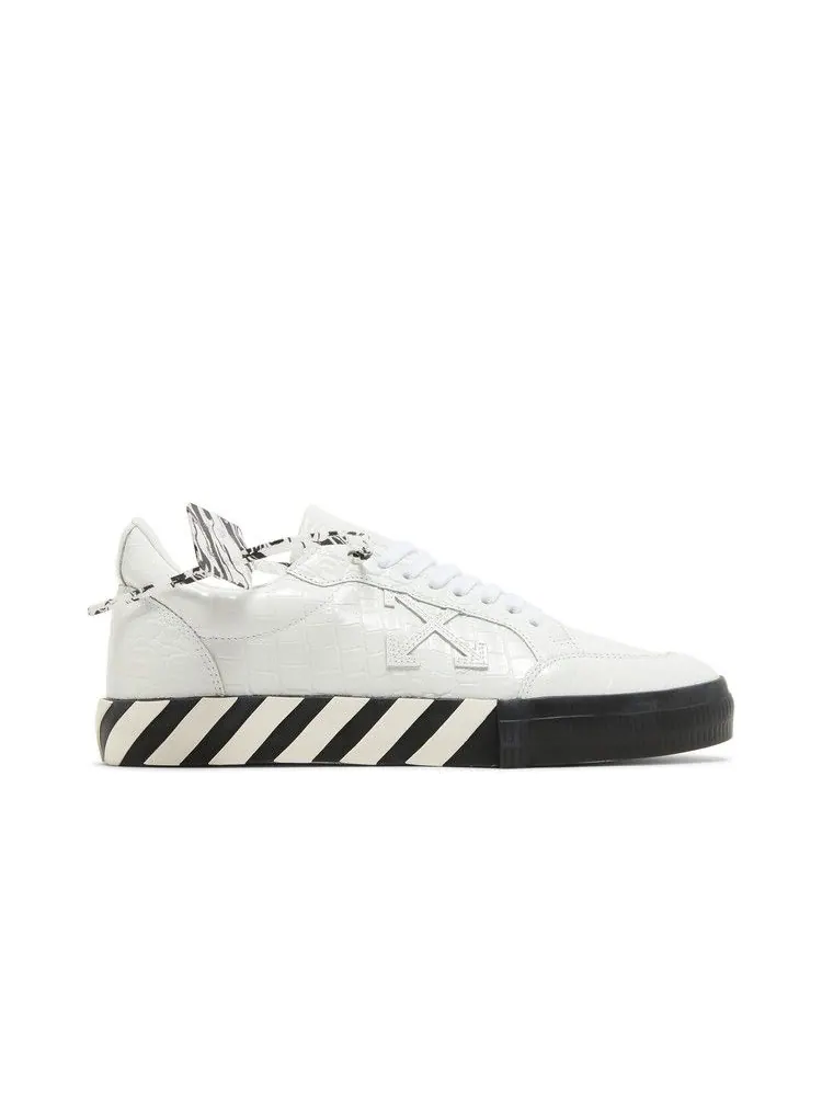 Кроссовки Off-White Off-White Vulc Sneaker 'Croco - White' — изображение 2 из 9, белый/черный