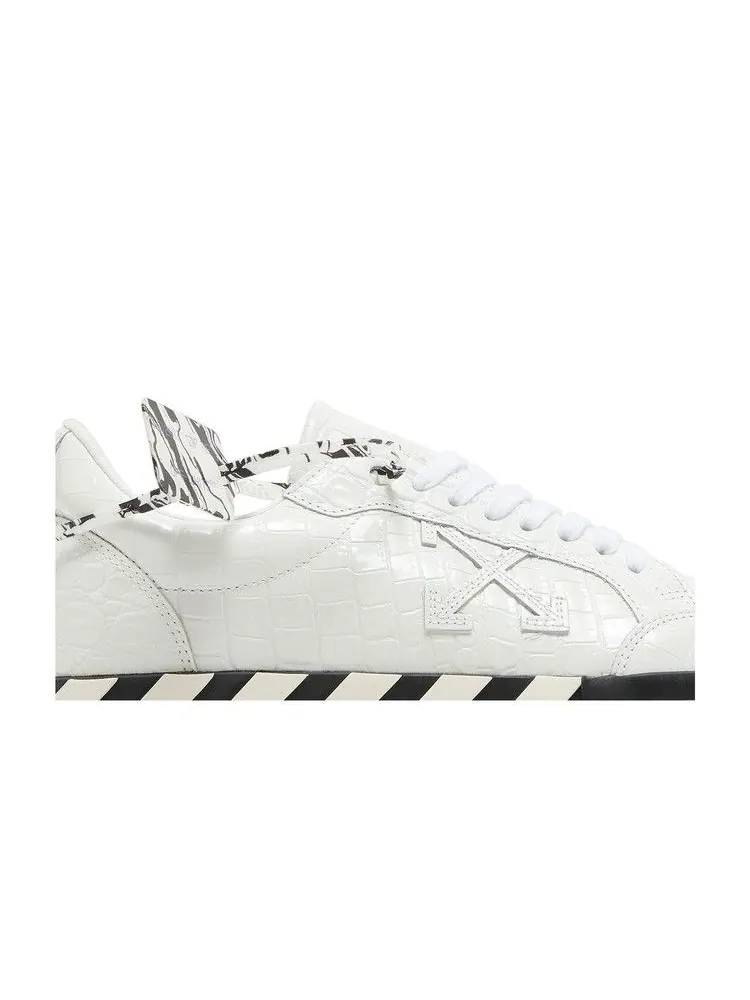 Кроссовки Off-White Off-White Vulc Sneaker 'Croco - White' — изображение 3 из 9, белый/черный