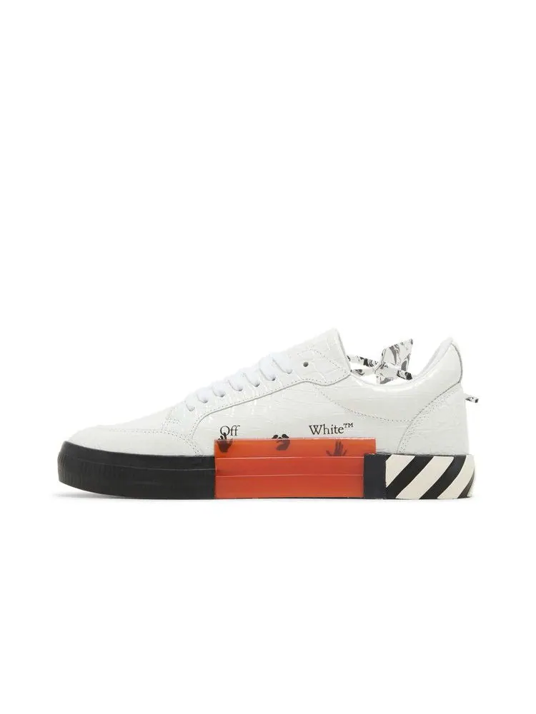 Кроссовки Off-White Off-White Vulc Sneaker 'Croco - White' — изображение 4 из 9, белый/черный