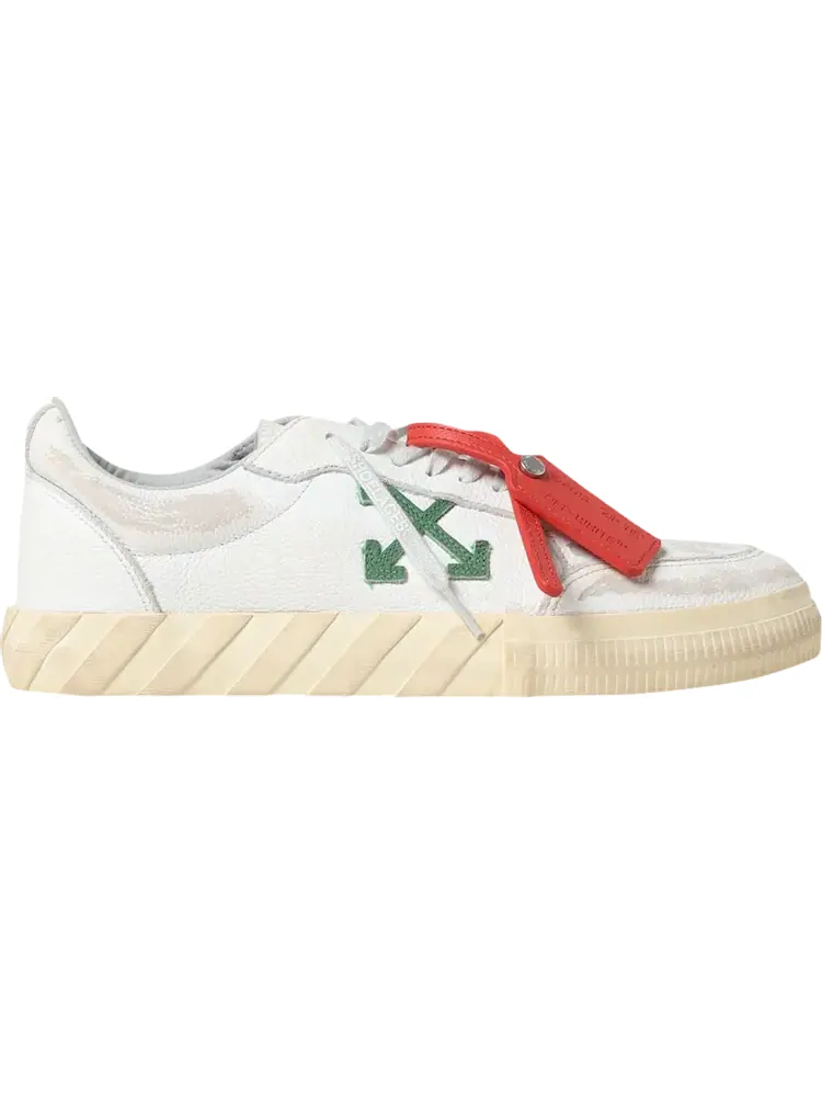 Кроссовки Off-White Vulc Sneaker 'White Green' — изображение 1 из 1, белый