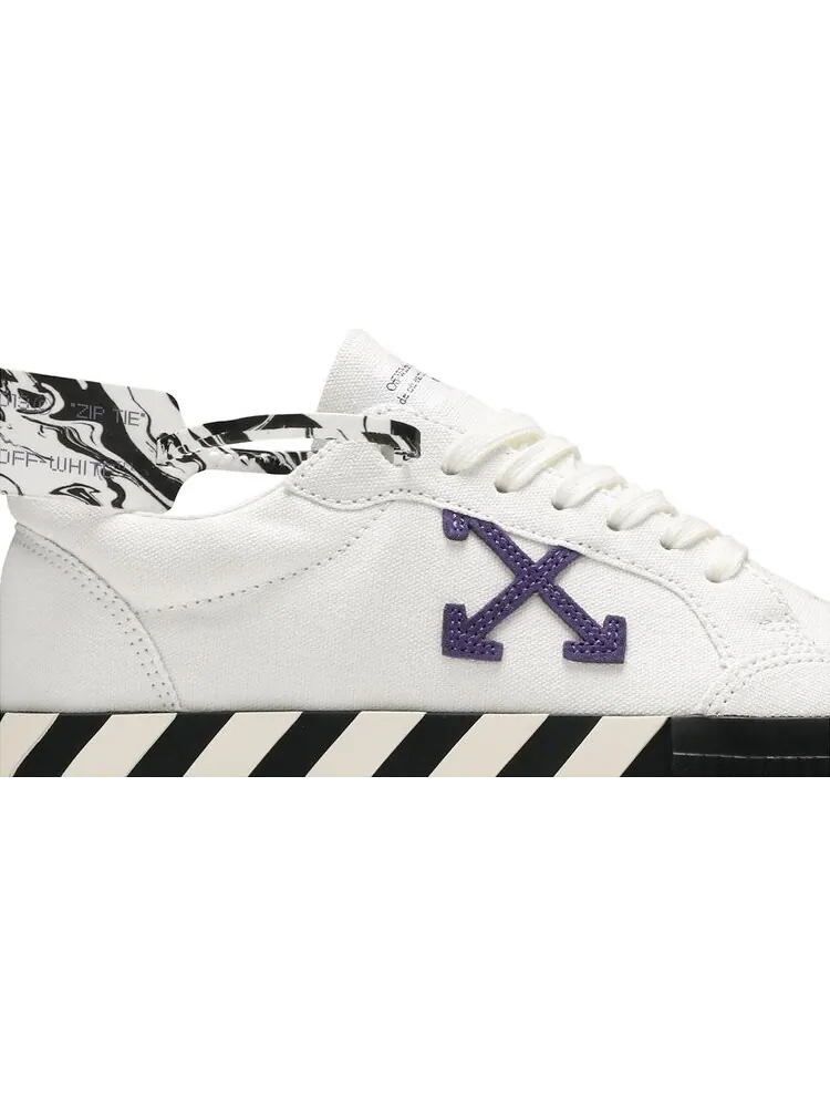 Кроссовки Off-White Vulc Sneaker Low White Purple — изображение 2 из 8, белый