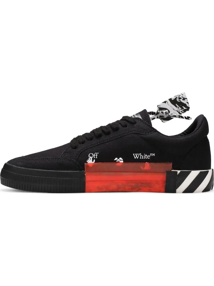 Кроссовки Off-White Vulc Sneaker Low Black White — изображение 3 из 8, черный