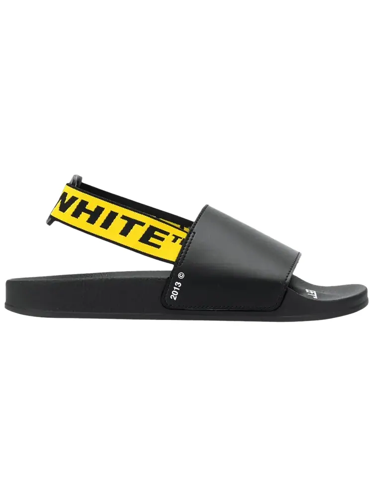 Шлепанцы Off-White Industrial Strap Sliders 'Black'
