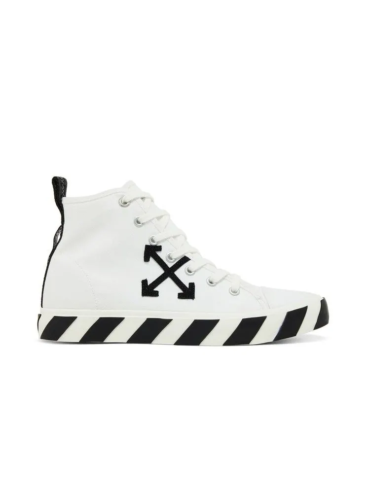 Кроссовки Off-White Off-White Vulc Sneaker Mid 'White Black' — изображение 2 из 9, белый/черный