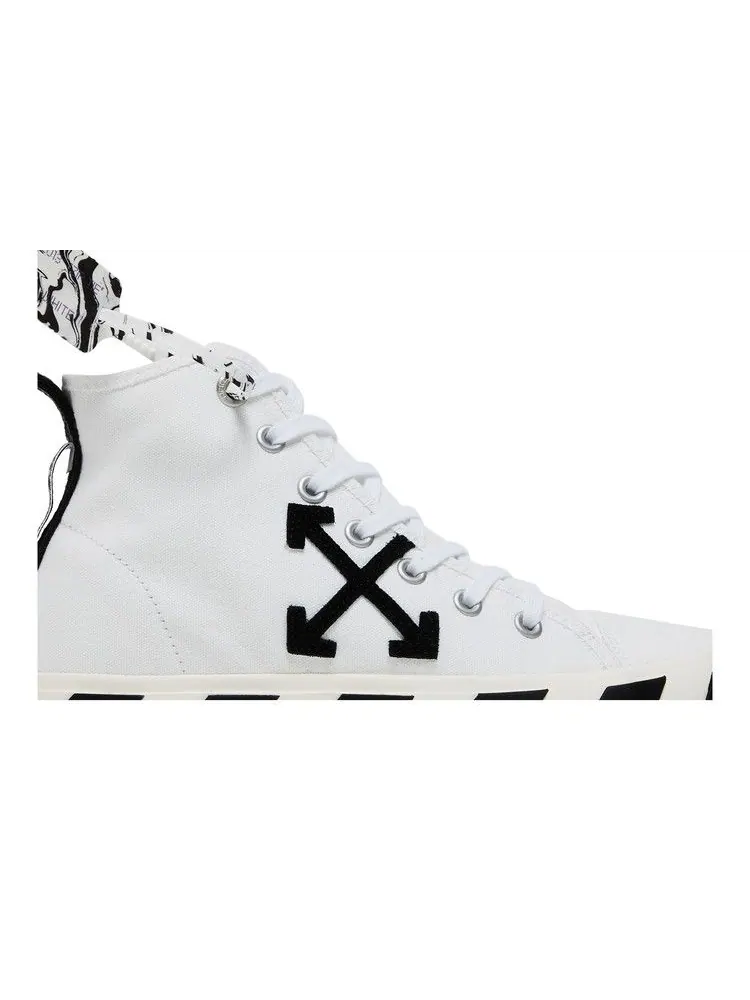 Кроссовки Off-White Off-White Vulc Sneaker Mid 'White Black' — изображение 3 из 9, белый/черный
