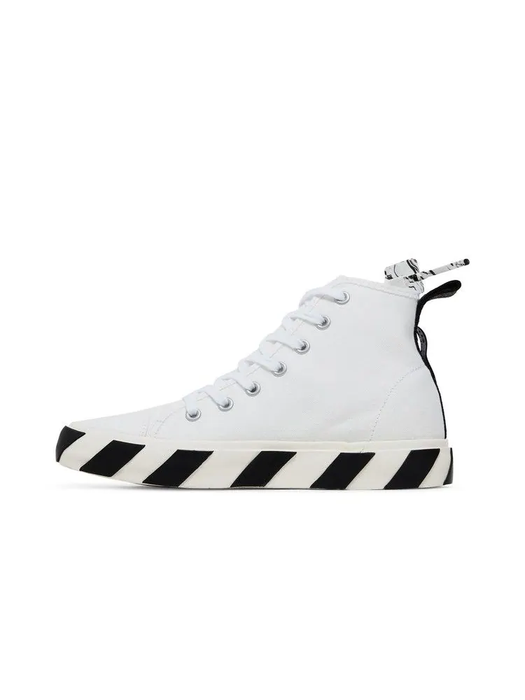 Кроссовки Off-White Off-White Vulc Sneaker Mid 'White Black' — изображение 4 из 9, белый/черный