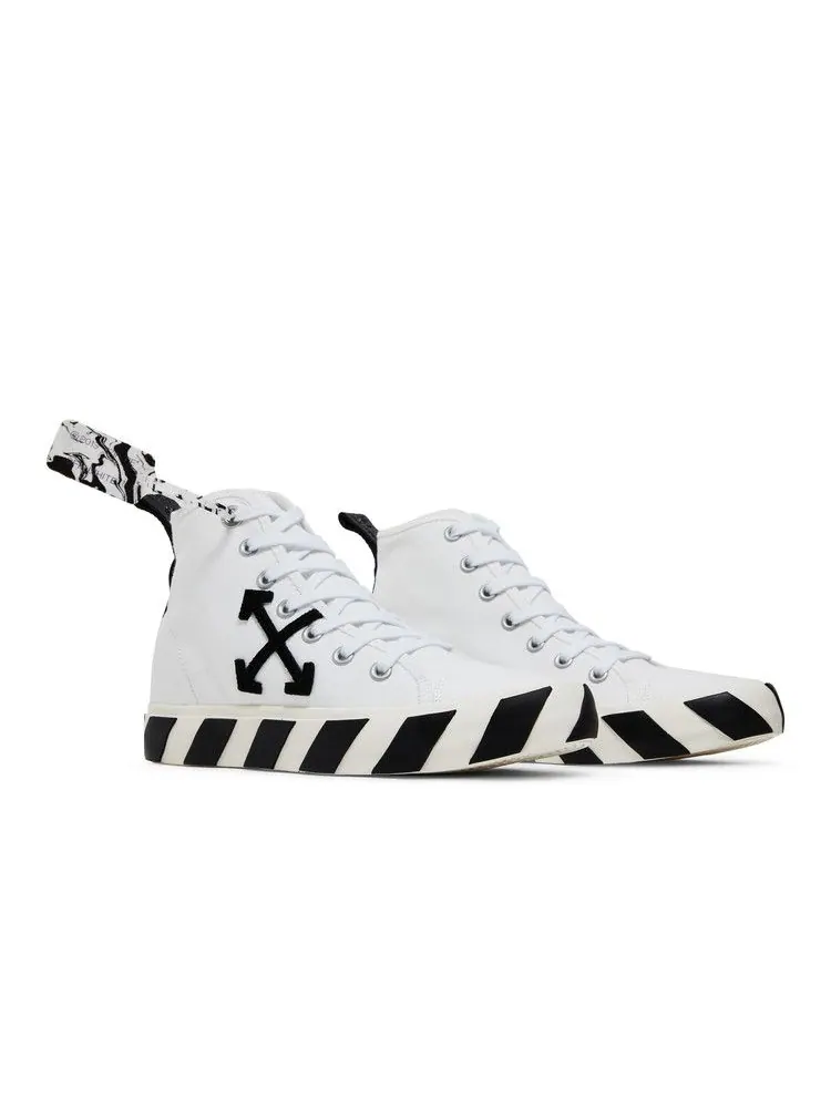 Кроссовки Off-White Off-White Vulc Sneaker Mid 'White Black' — изображение 9 из 9, белый/черный