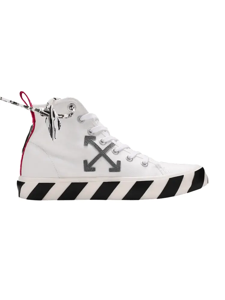 Кроссовки Off-White Off-White Vulc Sneaker Mid 'White Black' — изображение 1 из 9, белый/черный