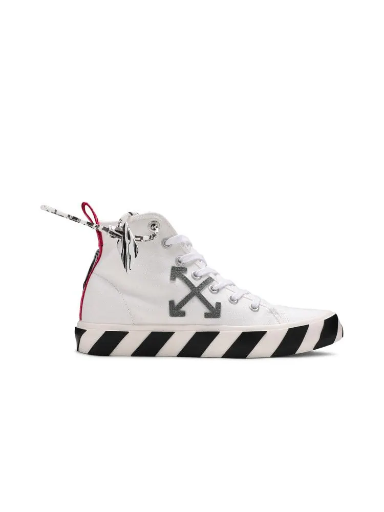 Кроссовки Off-White Off-White Vulc Sneaker Mid 'White Black' — изображение 2 из 9, белый/черный