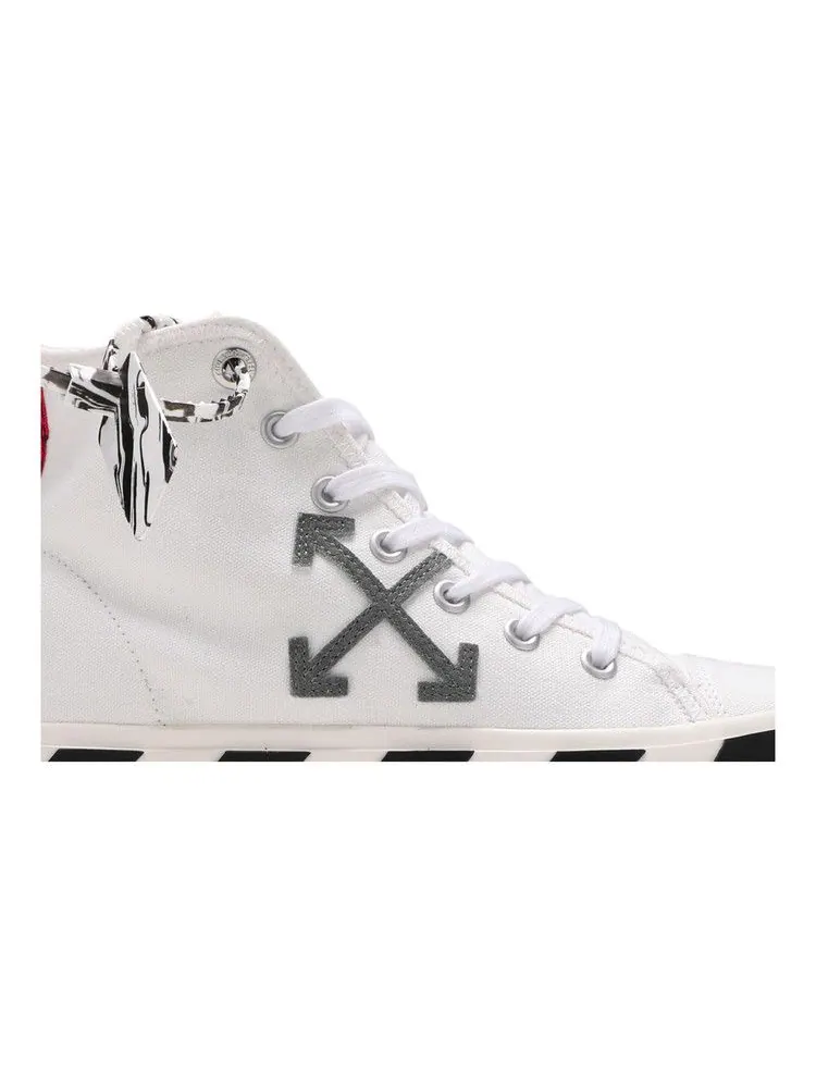 Кроссовки Off-White Off-White Vulc Sneaker Mid 'White Black' — изображение 3 из 9, белый/черный