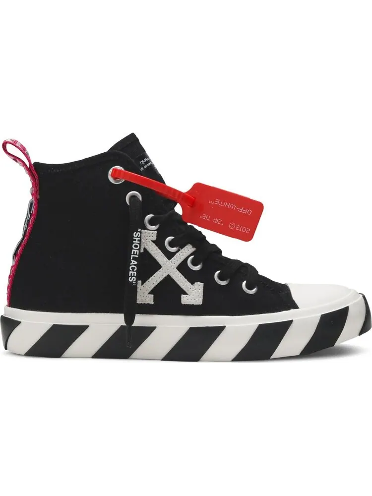Кроссовки Off-White Vulc Sneaker Mid Black White — изображение 1 из 8, черный