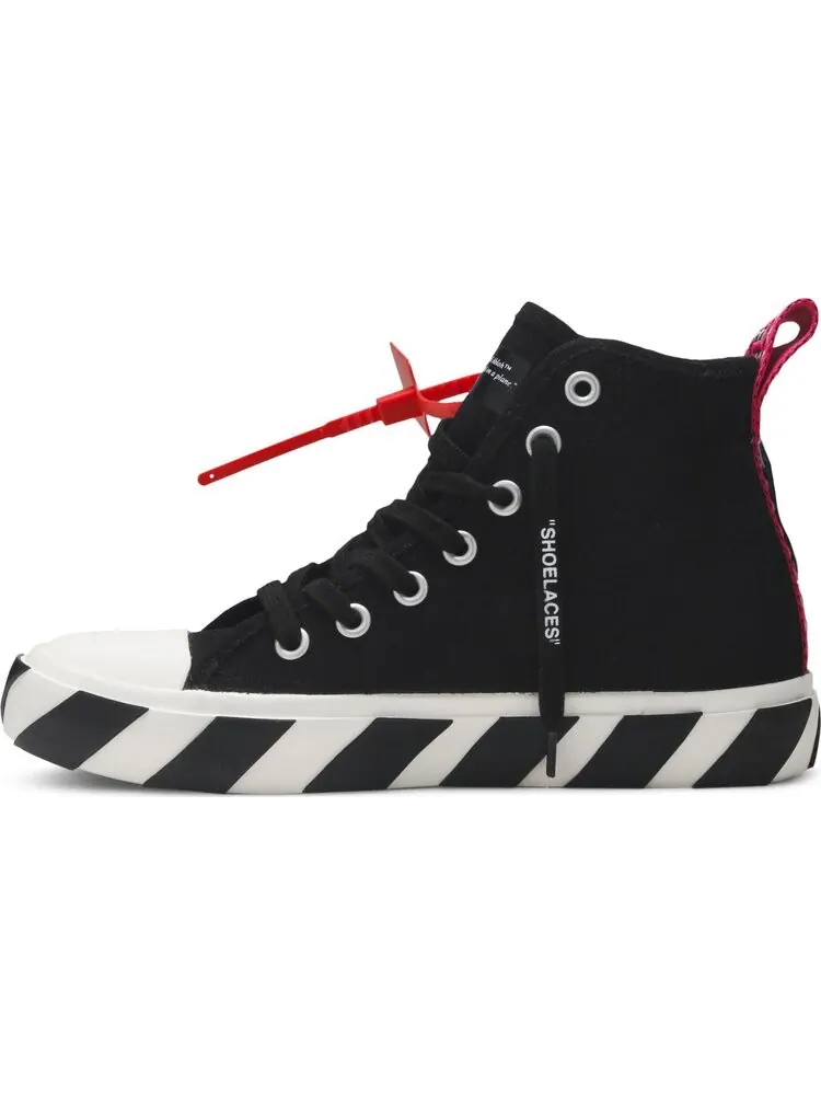 Кроссовки Off-White Vulc Sneaker Mid Black White — изображение 3 из 8, черный