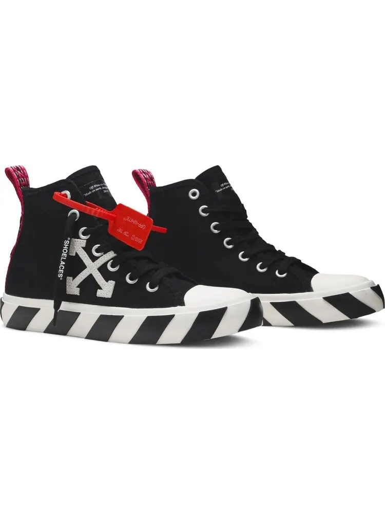 Кроссовки Off-White Vulc Sneaker Mid Black White — изображение 8 из 8, черный