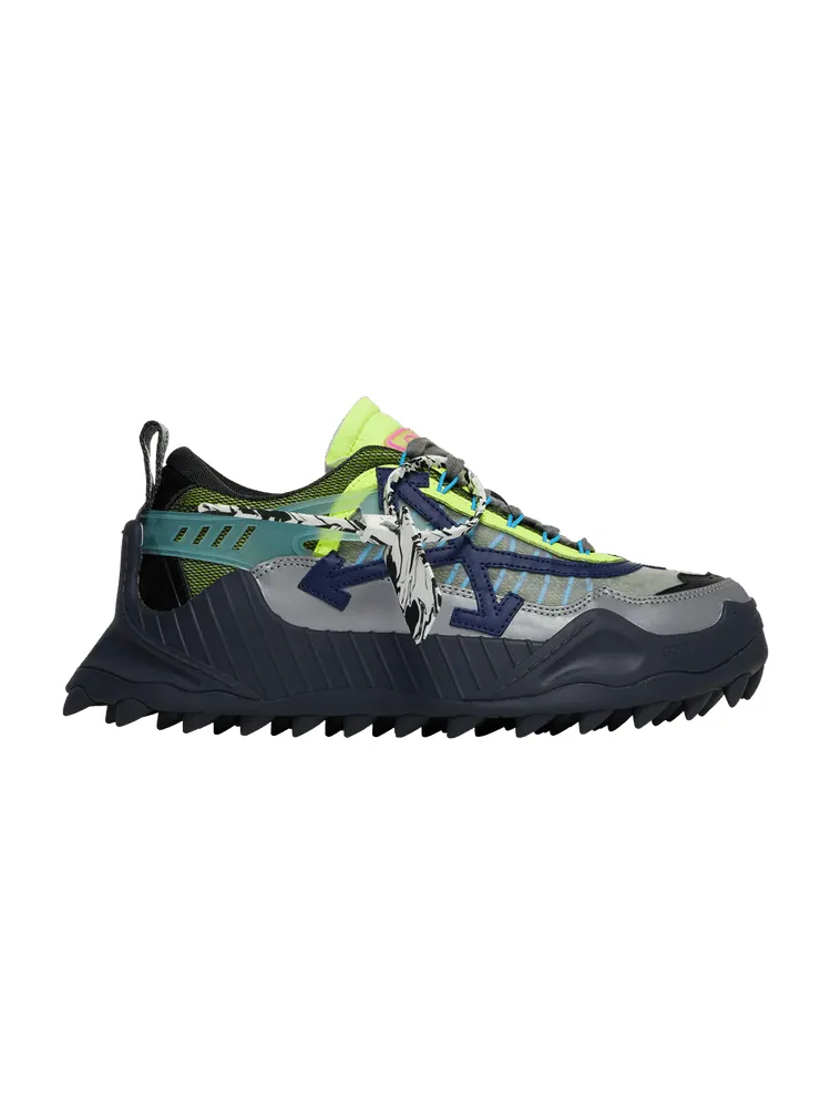Кроссовки Off-White Off-White ODSY-1000 'Grey Lime' — изображение 1 из 9, серый//фиолетовый