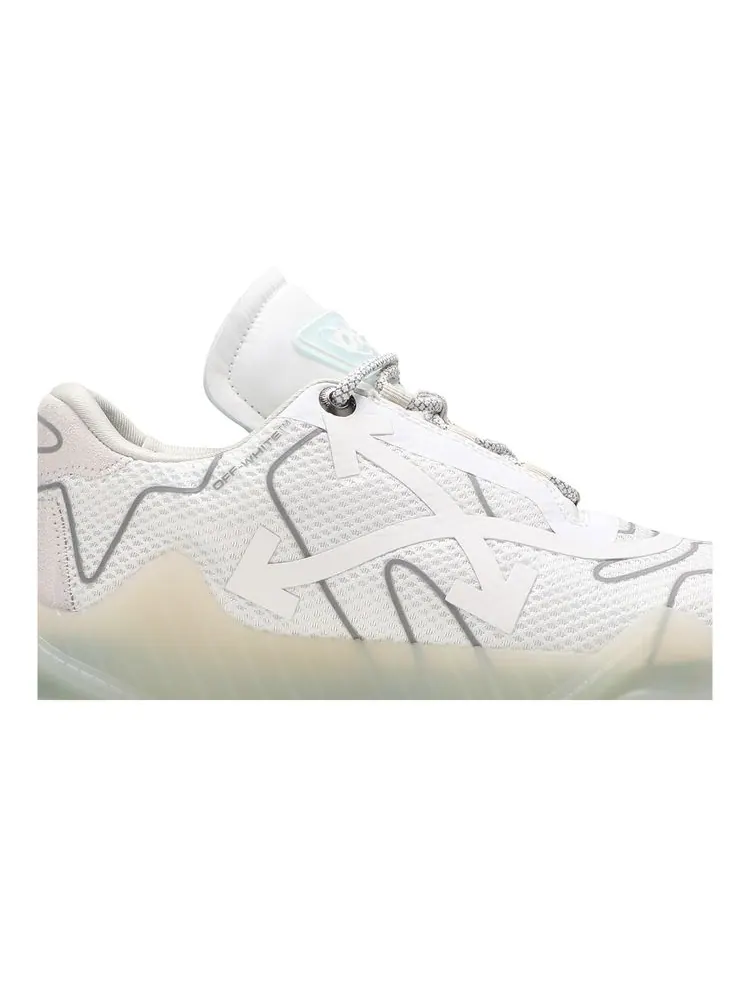 Кроссовки Off-White ODSY-1000 'Transparent Sole - White Silver' — изображение 2 из 8