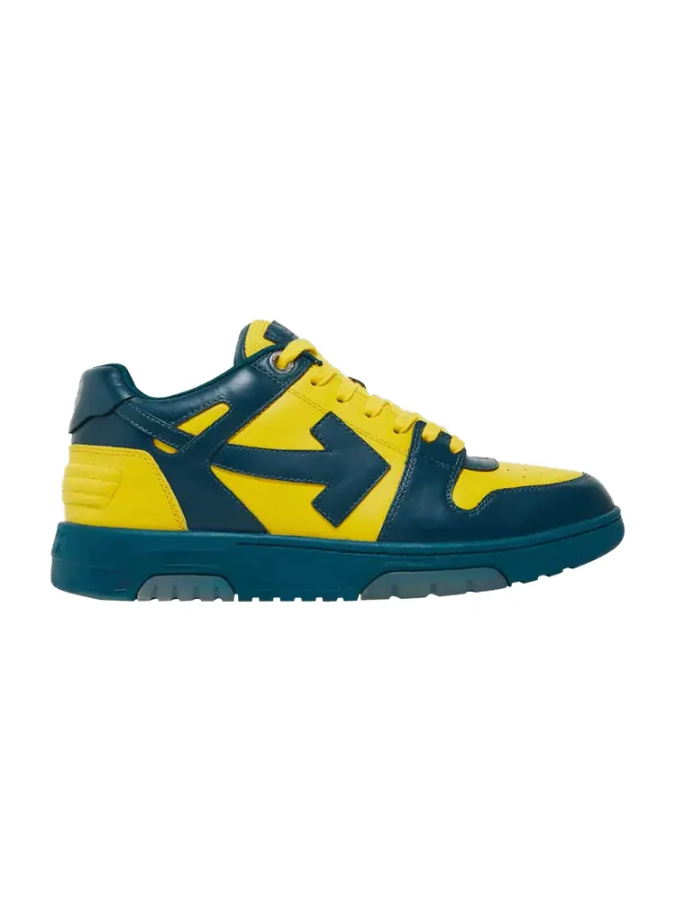 Кроссовки Off-White Off-White Out of Office Low 'Blue Yellow' — изображение 1 из 9, синий/желтый
