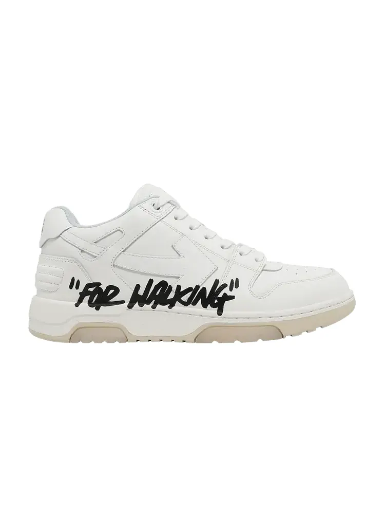 Кроссовки Off-White Off-White Out of Office Low 'For Walking - White Black' — изображение 1 из 9, белый/черный