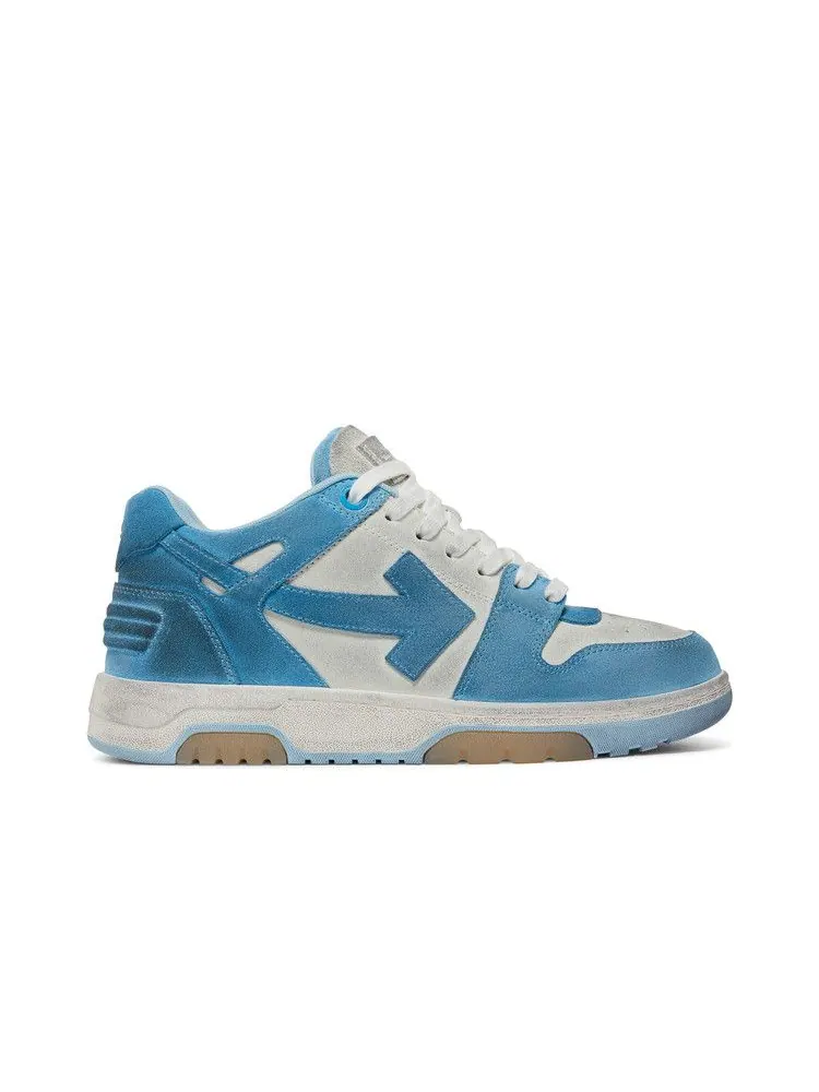 Кроссовки Off-White Off-White Out of Office 'White Light Blue Suede' — изображение 2 из 9, белый/светлый синий