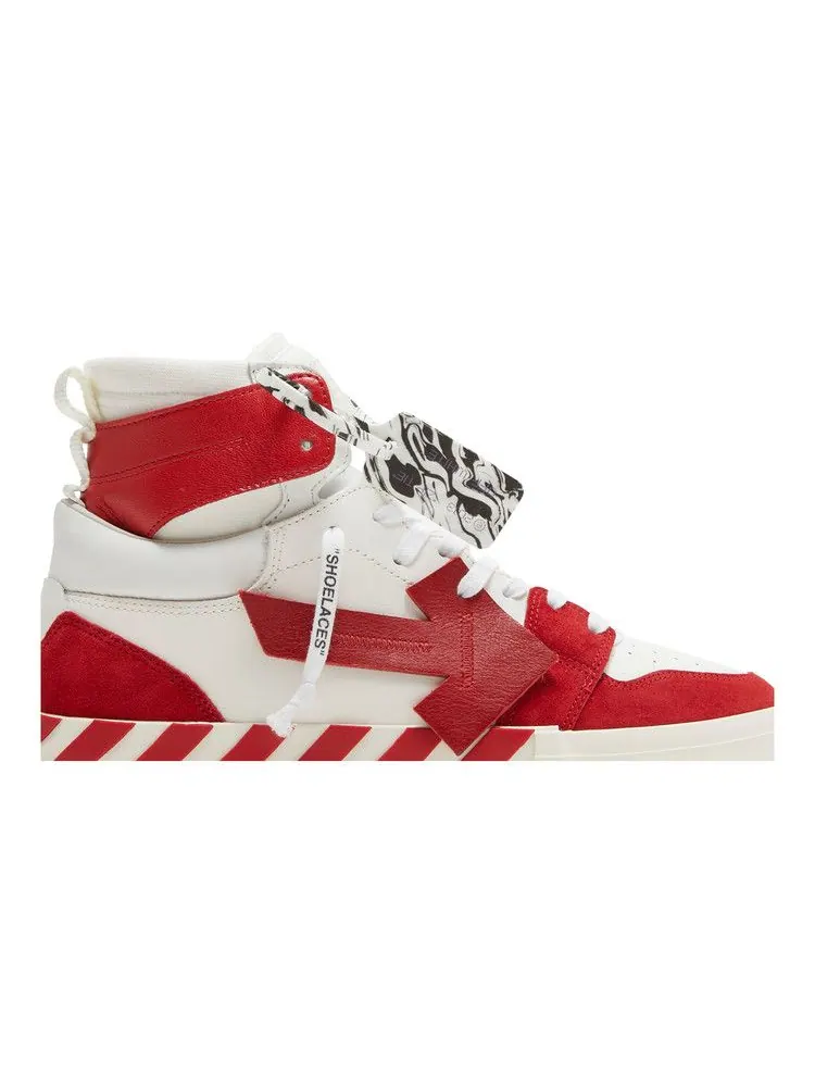 Кроссовки Off-White Off-White Vulc Sneaker High 'White Red' — изображение 3 из 9, белый/красный