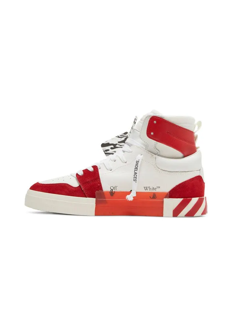 Кроссовки Off-White Off-White Vulc Sneaker High 'White Red' — изображение 4 из 9, белый/красный