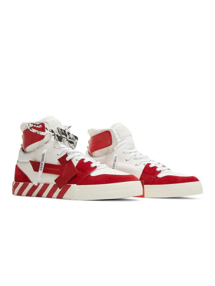 Кроссовки Off-White Off-White Vulc Sneaker High 'White Red' — изображение 9 из 9, белый/красный