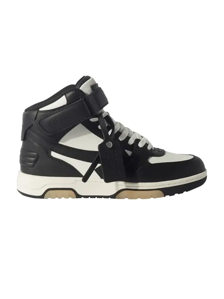 Кроссовки Off-White Out Of Office Mid Black White Beige Sole