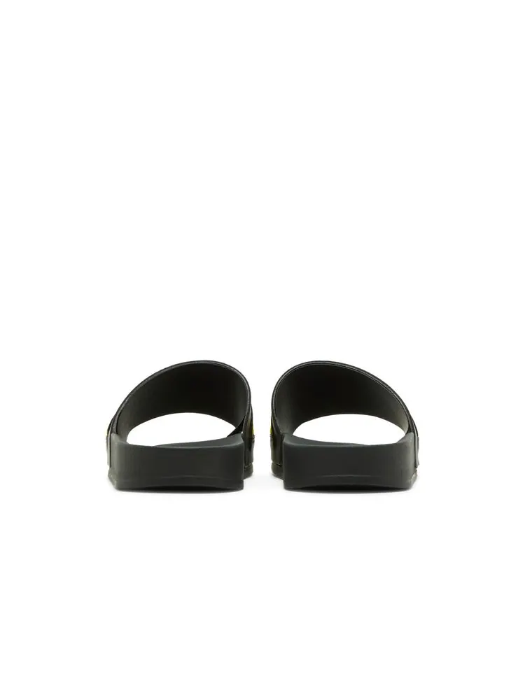 Шлепанцы Off-White Industrial Sliders 'Black Yellow' — изображение 6 из 8, черный желтый