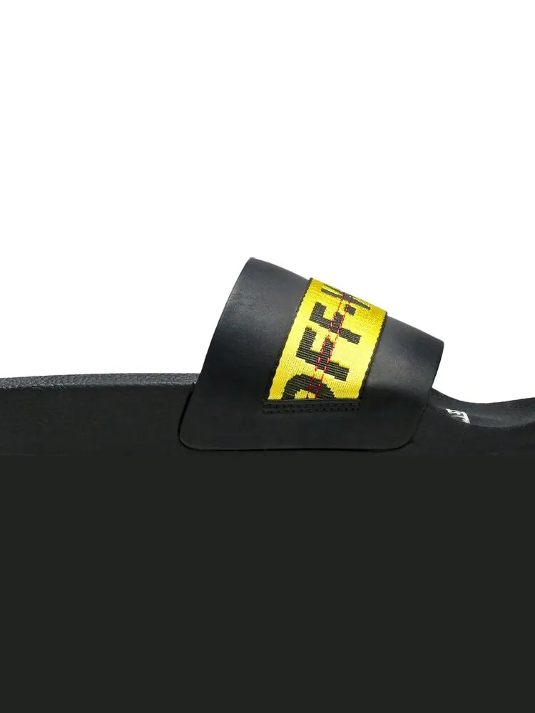 Сандалии Off-White Sliders Black Yellow — изображение 2 из 8, черный