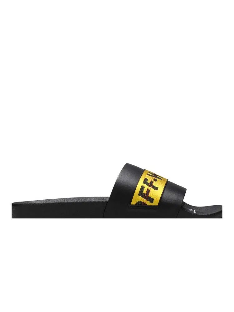Сандалии Off-White Off-White Industrial Sliders 'Black Yellow' — изображение 3 из 9, черный/желтый