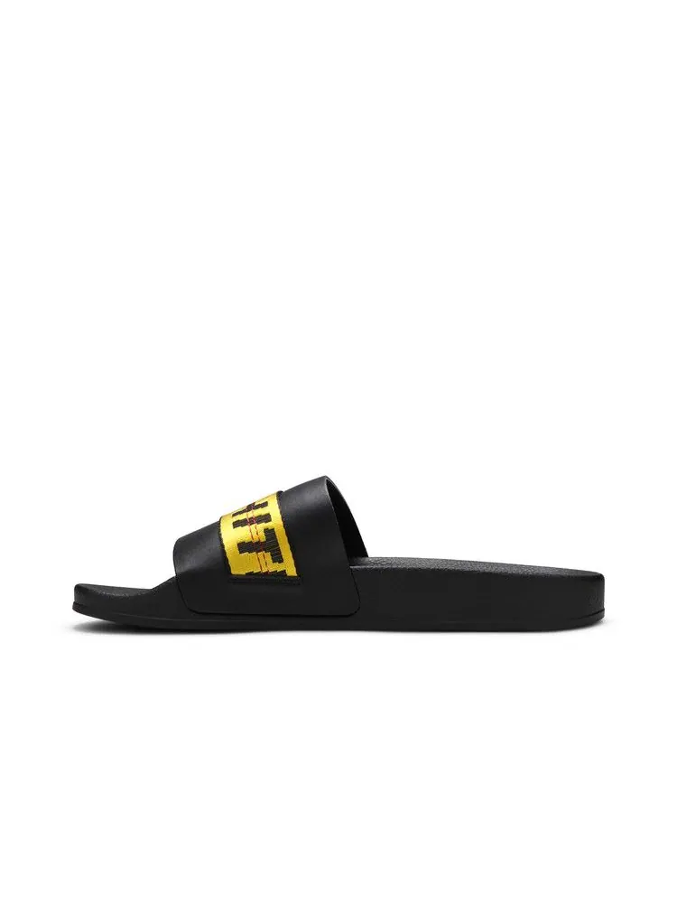 Сандалии Off-White Off-White Industrial Sliders 'Black Yellow' — изображение 4 из 9, черный/желтый
