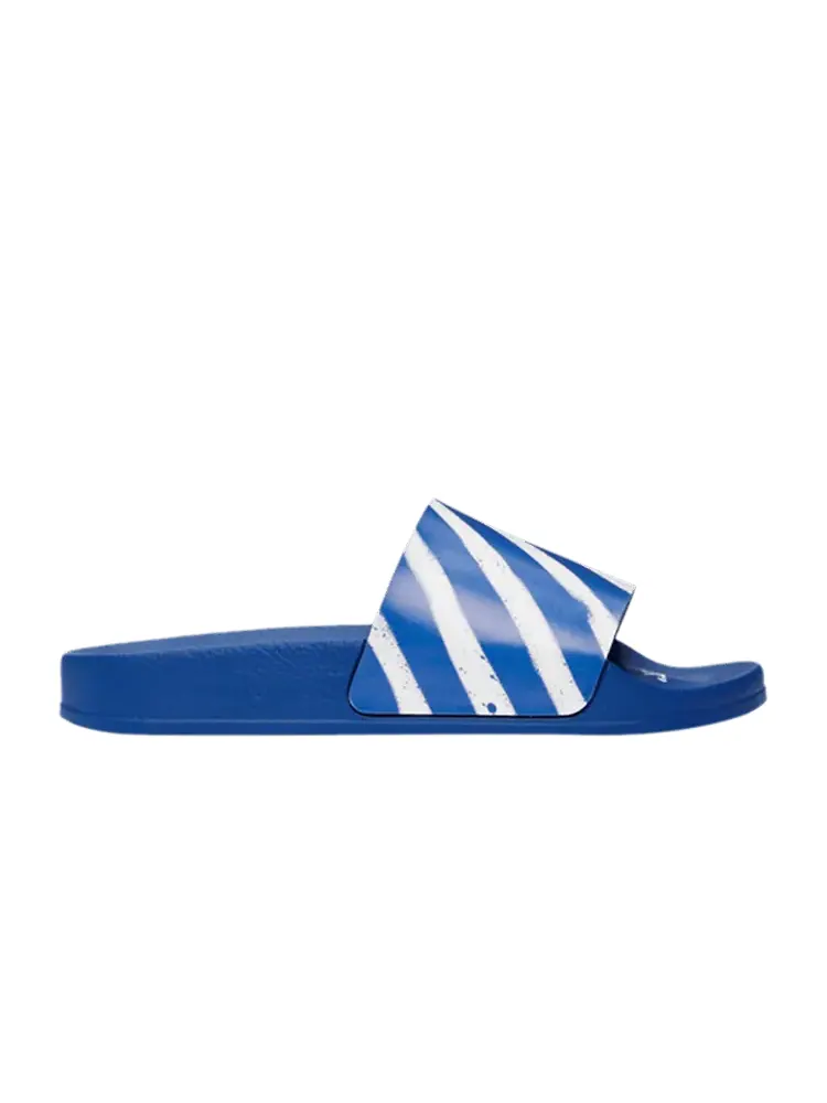 Сандалии Off-White Off-White Industrial Sliders 'Diagonal Stripe - Blue'