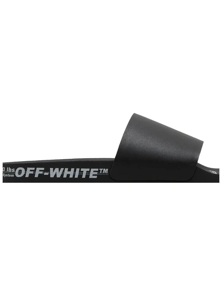 Шлепанцы Off-White Industrial Belt Sliders 'Black' — изображение 2 из 8, черный