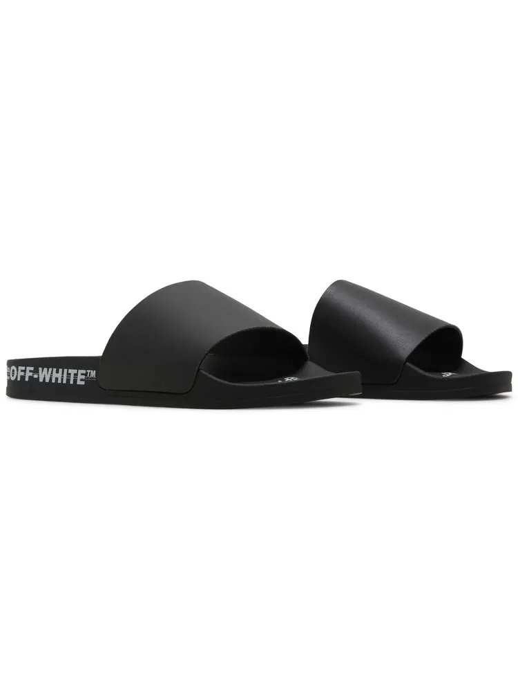 Шлепанцы Off-White Industrial Belt Sliders 'Black' — изображение 8 из 8, черный