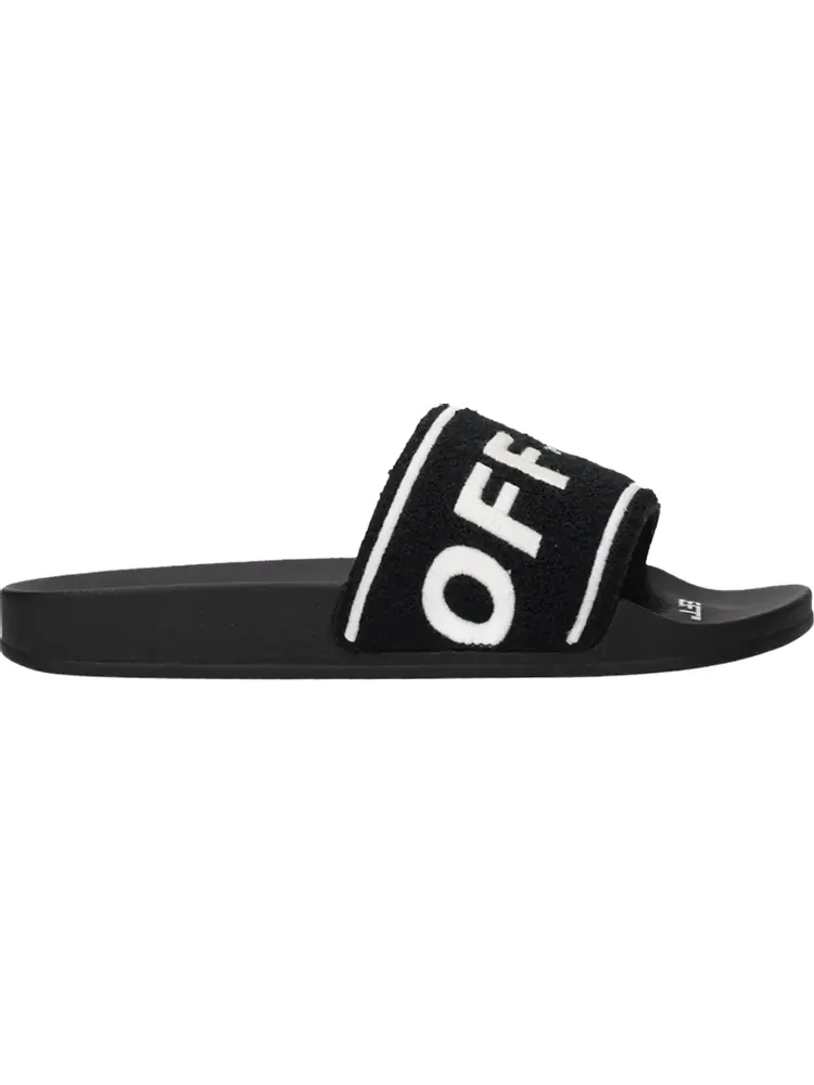 Кроссовки Off-White Towel Embroidery Slider 'Black'
