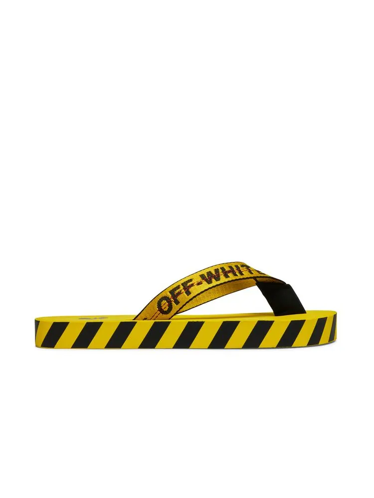Кроссовки Off-White Industrial Flip Flops 'Logo Tape - Yellow' 2021 — изображение 1 из 8, желтый