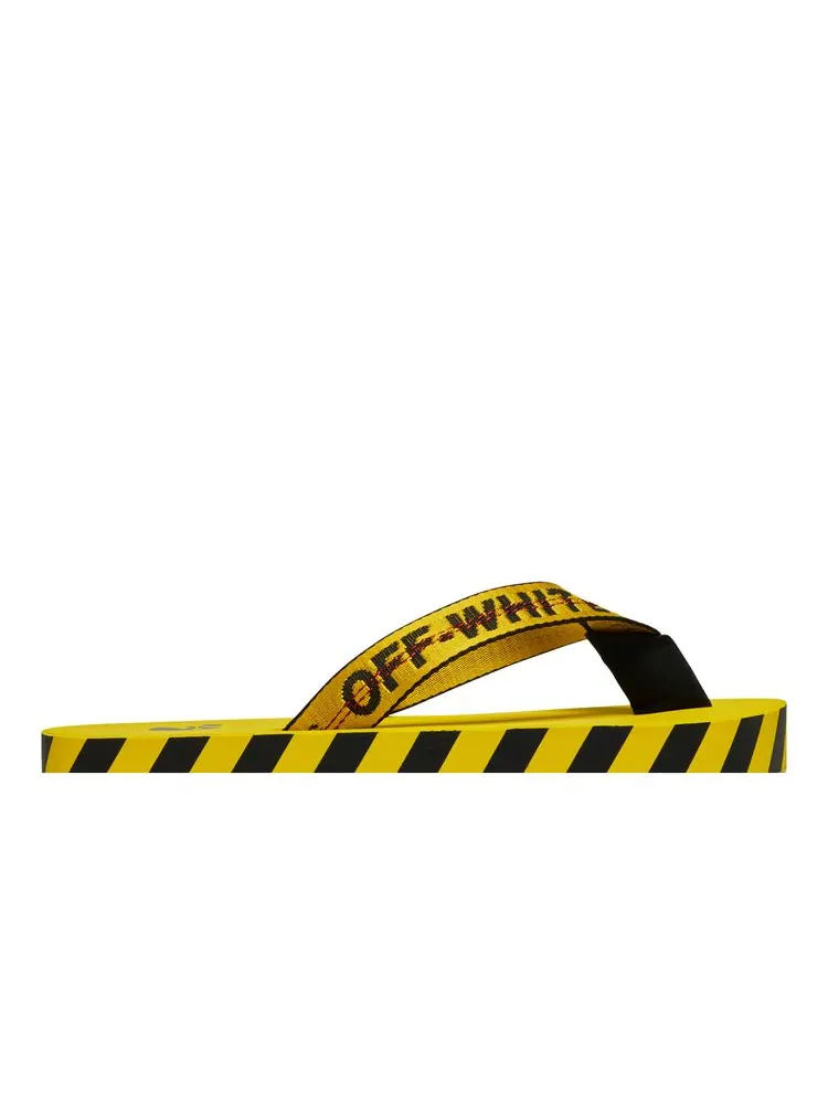 Кроссовки Off-White Industrial Flip Flops 'Logo Tape - Yellow' 2021 — изображение 2 из 8, желтый