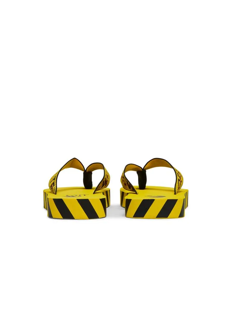 Кроссовки Off-White Industrial Flip Flops 'Logo Tape - Yellow' 2021 — изображение 6 из 8, желтый
