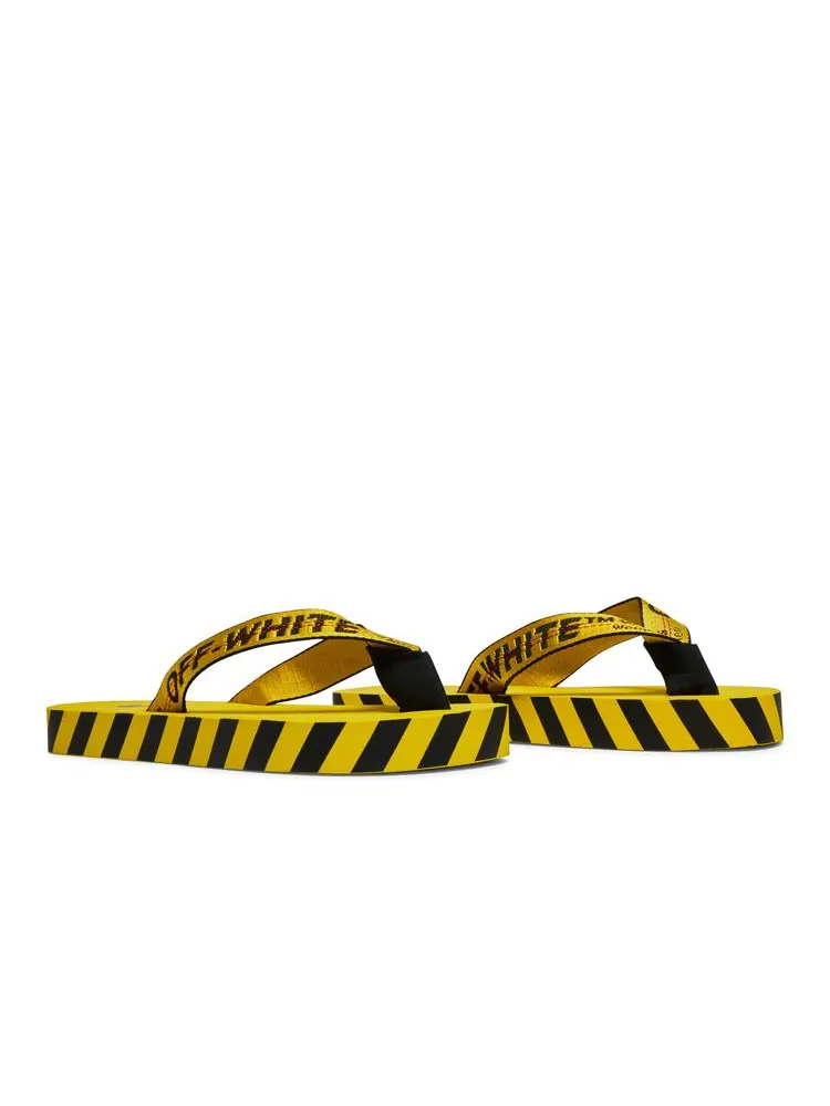 Кроссовки Off-White Industrial Flip Flops 'Logo Tape - Yellow' 2021 — изображение 8 из 8, желтый