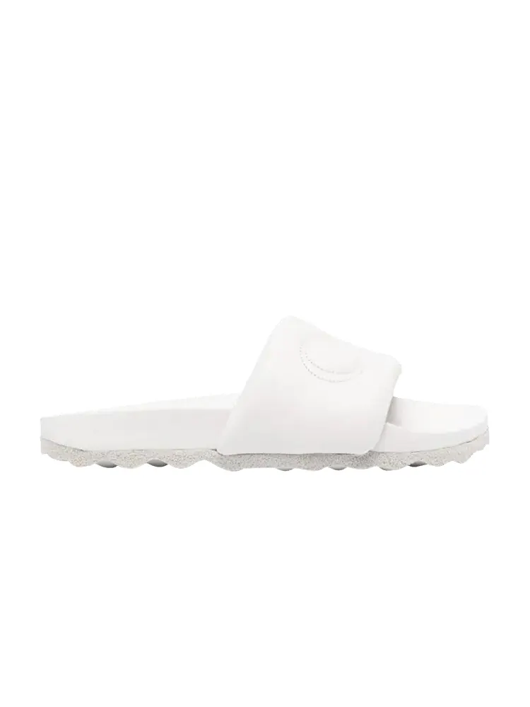 Сандалии Off-White Off-White Bookish Leather Slider 'Light Grey' — изображение 1 из 1, светлый серый