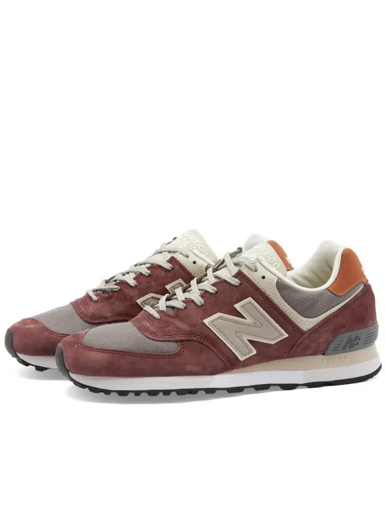 Кроссовки женские New Balance OU576PTY Made in UK — изображение 2 из 5, коричневый/оранжевый