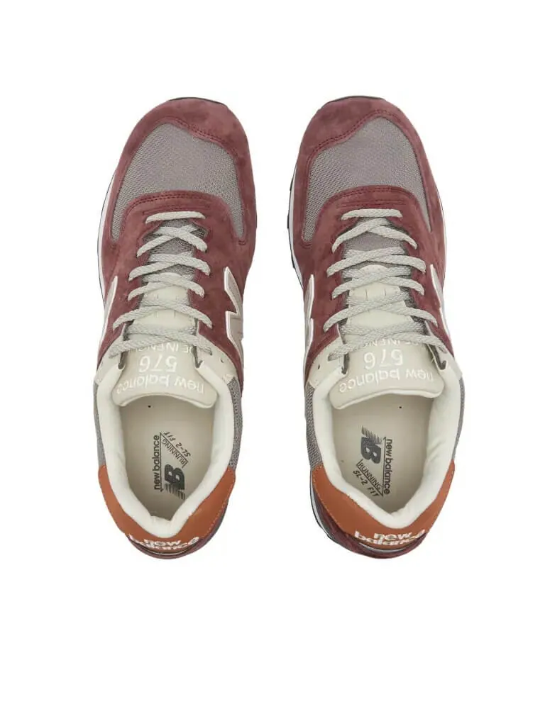 Кроссовки женские New Balance OU576PTY Made in UK — изображение 3 из 5, коричневый/оранжевый
