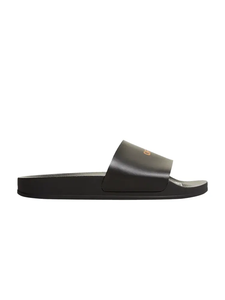 Сандалии Off-White Off-White Wmns Sliders 'Black Orange'