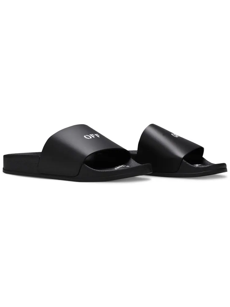 Шлепанцы Off-White Wmns Pool Sliders 'Black' — изображение 8 из 8, черный