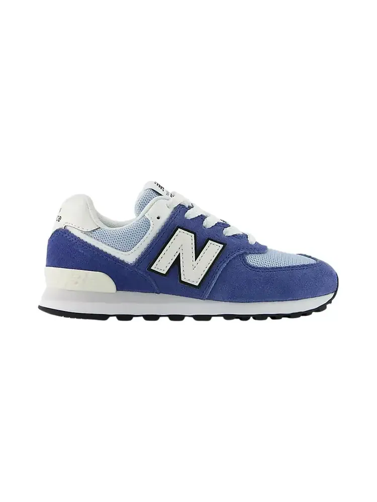 Кроссовки New Balance 574 Lace Little Kid 'Magic Blue' — изображение 1 из 1, синий