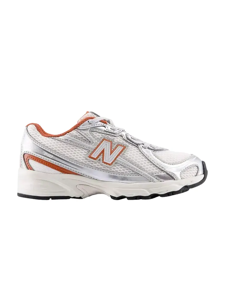 Кроссовки New Balance 740 Bungee Lace Little Kid 'Silver Metallic' — изображение 1 из 1, серебряный
