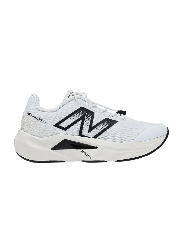 Кроссовки New Balance FuelCell Propel v5 Bungee Lace Little Kid Wide 'White Black' — изображение 1 из 1, белый/черный