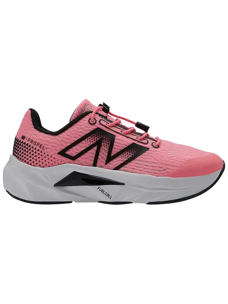 Кроссовки New Balance FuelCell Propel v5 Bungee Lace Little Kid Wide 'Ultra Pink Black' — изображение 1 из 1, розовый