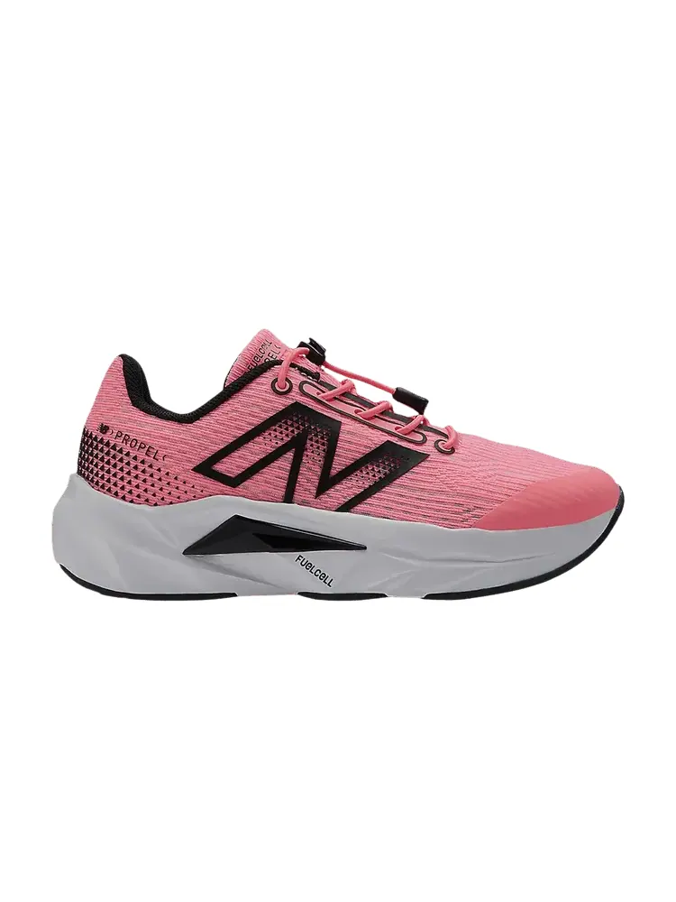 Кроссовки FuelCell Propel v5 Bungee Lace Little Kid 'Ultra Pink Black' — изображение 1 из 1, розовый черный