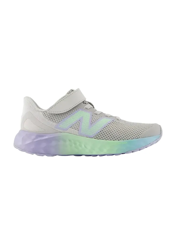 New Balance Fresh Foam Arishi v4 Bungee Lace Little Kid 'Grey Matter' — изображение 1 из 1, серый