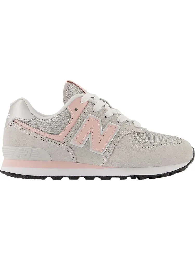 Кроссовки New Balance 574 Little Kid Wide 'Core Pack - Rain Cloud Pink Haze' — изображение 1 из 1, серый